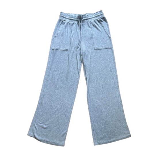 STARS ABOVE Super Soft Wide Leg Drawstring Sweatpants Size Small Grey w pockets - Picture 1 of 15